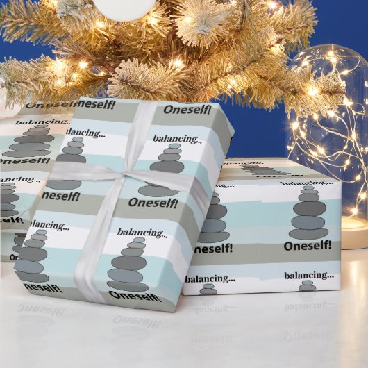 Steinbalancierung geschenkpapier (Feiertage)