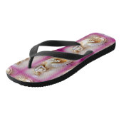 Steinbeißrosa Badesandalen (Schrägansicht)