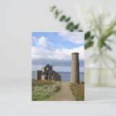 Steinbergruine in Wald 03 Postkarte (Stehend Vorderseite)