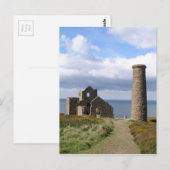 Steinbergruine in Wald 03 Postkarte (Vorne/Hinten)