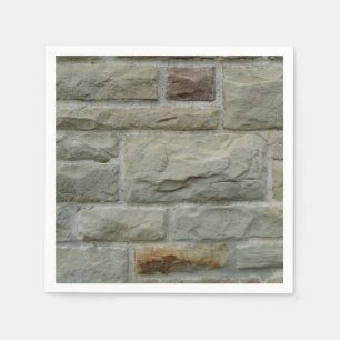 Steinblock-Wand Serviette