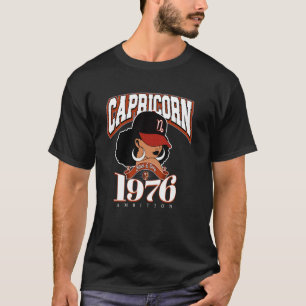 Steinbock 1976 Königin Sternzeichen Eigenschaften T-Shirt