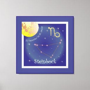 Steinbock 22. Dezember bis 20. Januar Leinwand