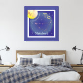 Steinbock 22. Dezember bis 20. Januar Leinwand (Insitu (Schlafzimmer))