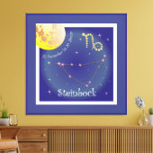 Steinbock 22. Dezember bis 20. Januar Leinwand (Insitu (Wohnzimmer))