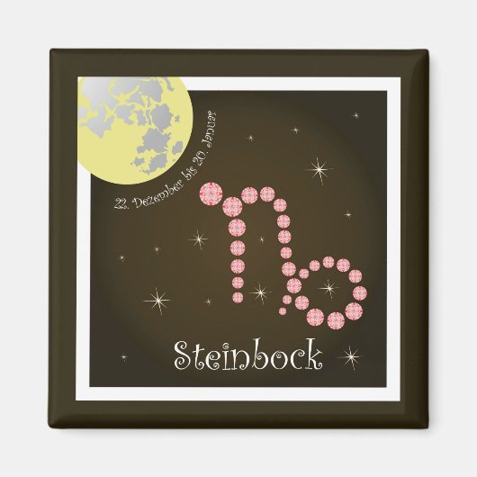 Steinbock 22 Januar Magnet (Vorne)