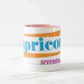 Steinbock-Aqua Zweifarbige Tasse (Mittel)