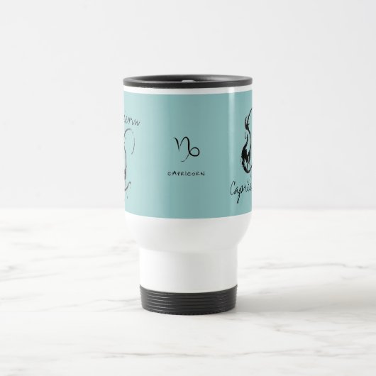 Steinbock-Art-Reise-Tasse Reisebecher (Mittel)