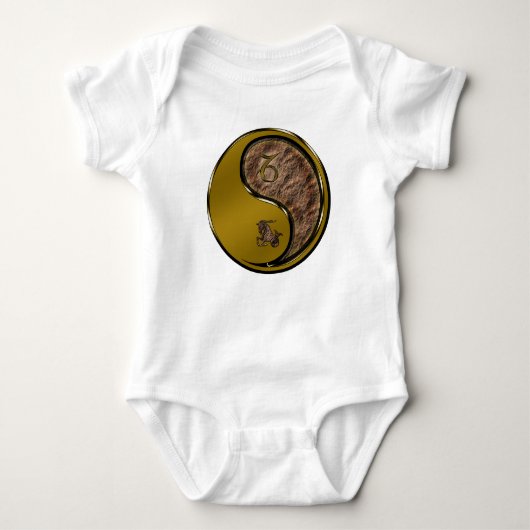 Steinbock Baby Strampler (Vorderseite)
