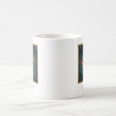 Steinbock Blau Himmelssternzeichen Kaffeetasse (Mittel)