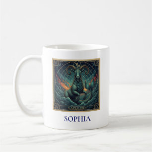 Steinbock Blau Himmelssternzeichen Kaffeetasse