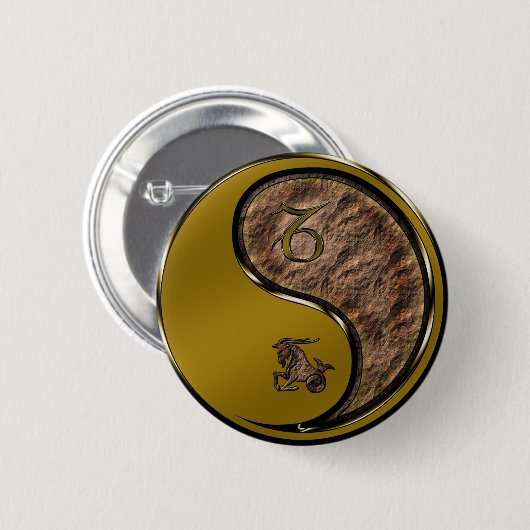 Steinbock Button (Vorne & Hinten)