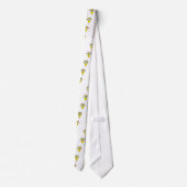 Steinbock-Cartoon Krawatte (Rückseite)