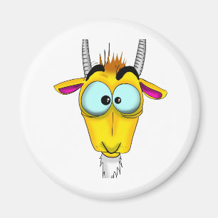 Steinbock-Cartoon Magnet