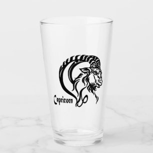 Steinbock das Meeresziege Tierkreiszeichen Glas