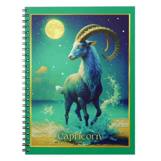 Steinbock das Meeresziegen Zodiac Zeichen Notizblock (Vorderseite)
