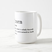 Steinbock Definition Ästhetik Astrologie Geschenk Kaffeetasse (VorderseiteRechts)