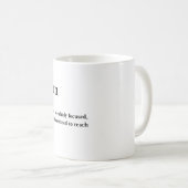 Steinbock Definition Ästhetik Astrologie Geschenk Kaffeetasse (VorderseiteRechts)