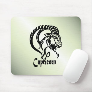 Steinbock der Meeresziege Zodiac Grün Mousepad