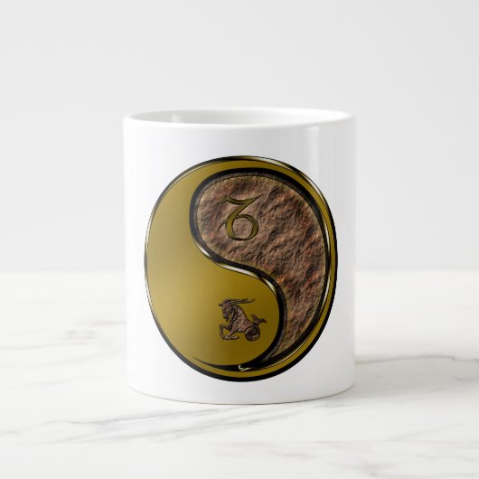 Steinbock der Seebock Jumbo-Tasse (Vorderseite)