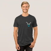 Steinbock – Der visionäre Architekt Tri-Blend Shirt (Vorderseite voll)