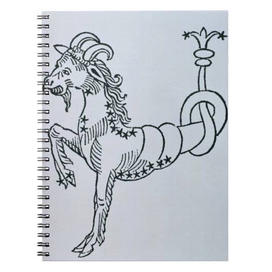 Steinbock (die Ziege) eine Illustration vom 'Poe Notizblock (Vorderseite)