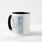 Steinbock (die Ziege) eine Illustration vom 'Poe Tasse (Vorderseite Links)