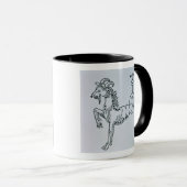 Steinbock (die Ziege) eine Illustration vom 'Poe Tasse (VorderseiteRechts)