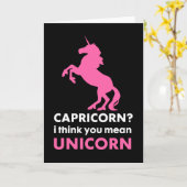 Steinbock-Einhorn-Gruß-Karte Karte (Gelbe Blume)