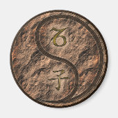 Steinbock & Erd-Ratte Magnet (Vorne)