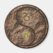 Steinbock & Erdaffe Magnet (Vorne)