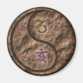 Steinbock & Erde Eber Magnet (Vorne)
