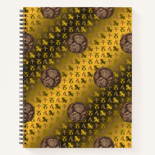 Steinbock & Erde Pferd Notizblock (Vorderseite)