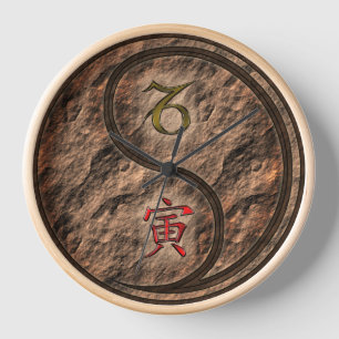 Steinbock & Erde Tiger Uhr