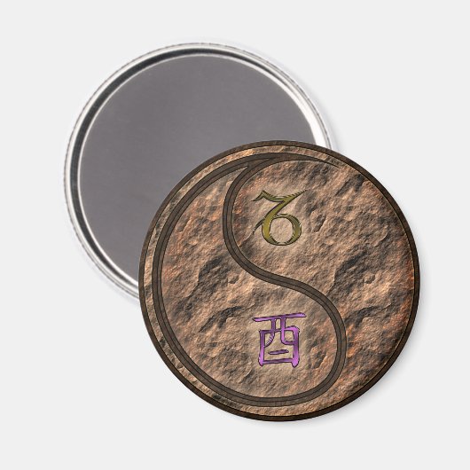 Steinbock & Erdhahn Magnet (Vorderseite/Rückseite)