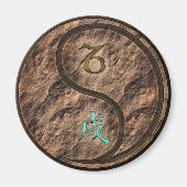 Steinbock & Erdhund Magnet (Vorne)