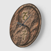 Steinbock & Erdraatte Große Wanduhr (Winkel)