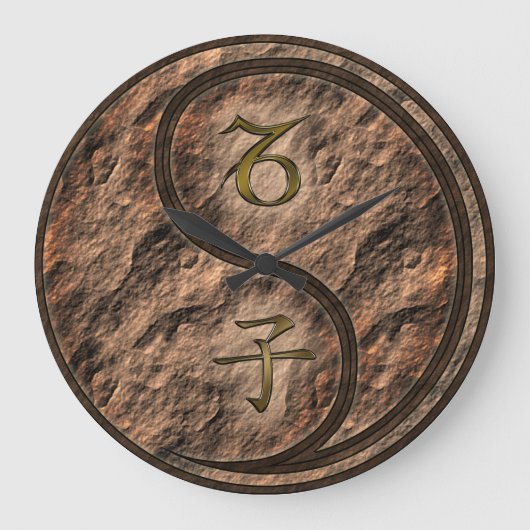 Steinbock & Erdraatte Große Wanduhr (Vorderseite)