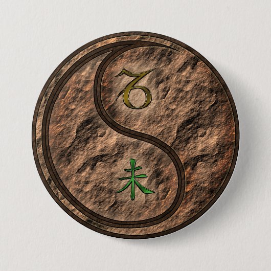Steinbock & Erdziege Button (Vorderseite)