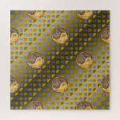 Steinbock & Feuer Kaninchen Puzzle (Horizontal)