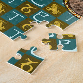 Steinbock & Feuer Schlange Puzzle (Seite)