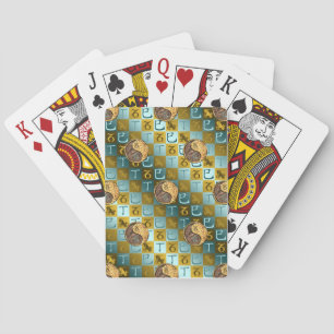 Steinbock & Feuer Schlange Spielkarten