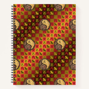 Steinbock & Feuer Tiger Notizblock