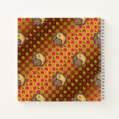 Steinbock & Feuer Tiger Notizblock (Rückseite)