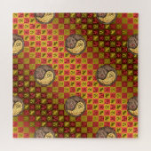 Steinbock & Feuer Tiger Puzzle (Horizontal)