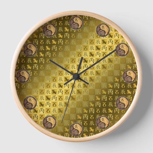 Steinbock & Feuerdrache Uhr (Vorderseite)