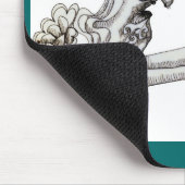 Steinbock Fische Mousepad (Ecke)