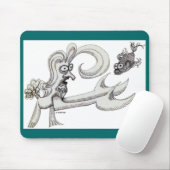 Steinbock Fische Mousepad (Mit Mouse)
