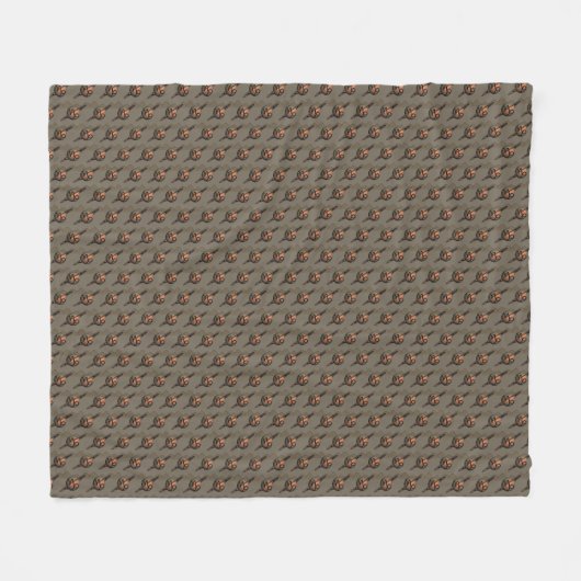 Steinbock Fleecedecke (Vorderseite (Horizontal))