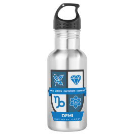 Steinbock Geburtstags-Wappen™ 22.-31. Dezember Edelstahlflasche